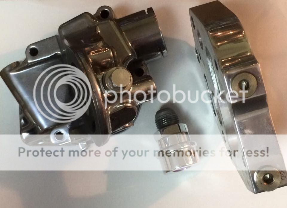 MK6R FSI FS Polished 1.8T Oil filter housing and IE 06F to 06A adapter