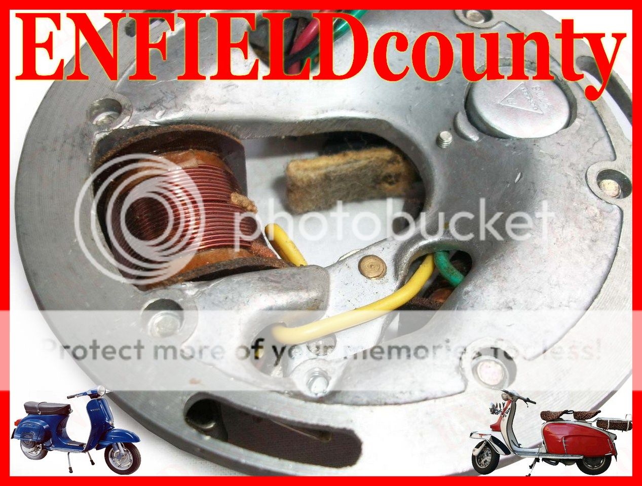 NEW VESPA 12volt STATOR PLATE CONVERSION POINTS TYPE SPRINT VBB SUPER ECspares