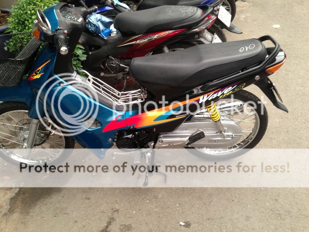 Cần bán wave 110 phong cách zin dk2001 sơn xi len ken - 1