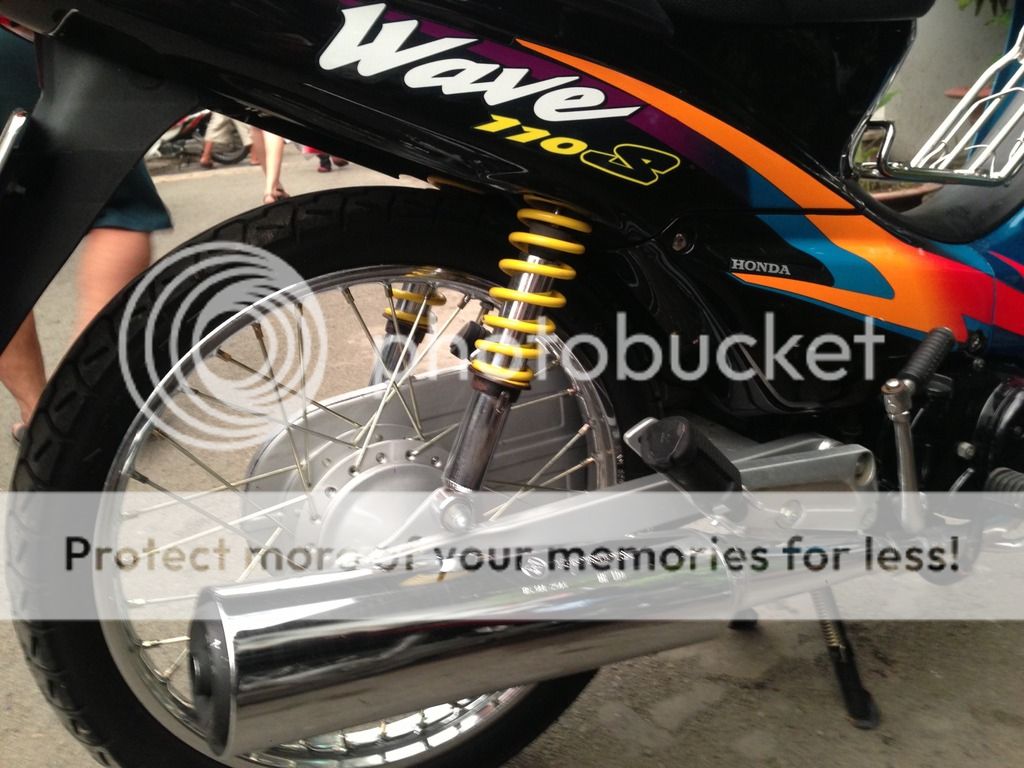 Cần bán wave 110 phong cách zin dk2001 sơn xi len ken - 5